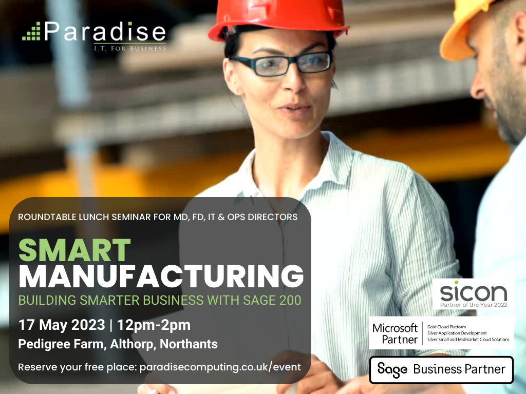 Smart Manufacturing - Roundtable Seminar: 17 May 2023